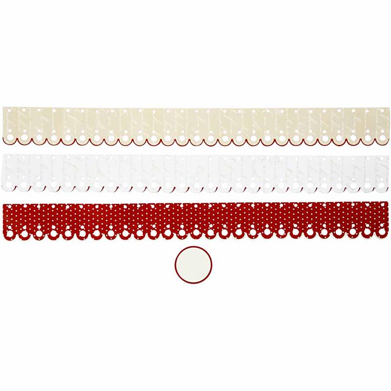 Paper Rosettes, dia. 8 cm, 160 g, 6 pc/ 1 pack [HOB-25679]