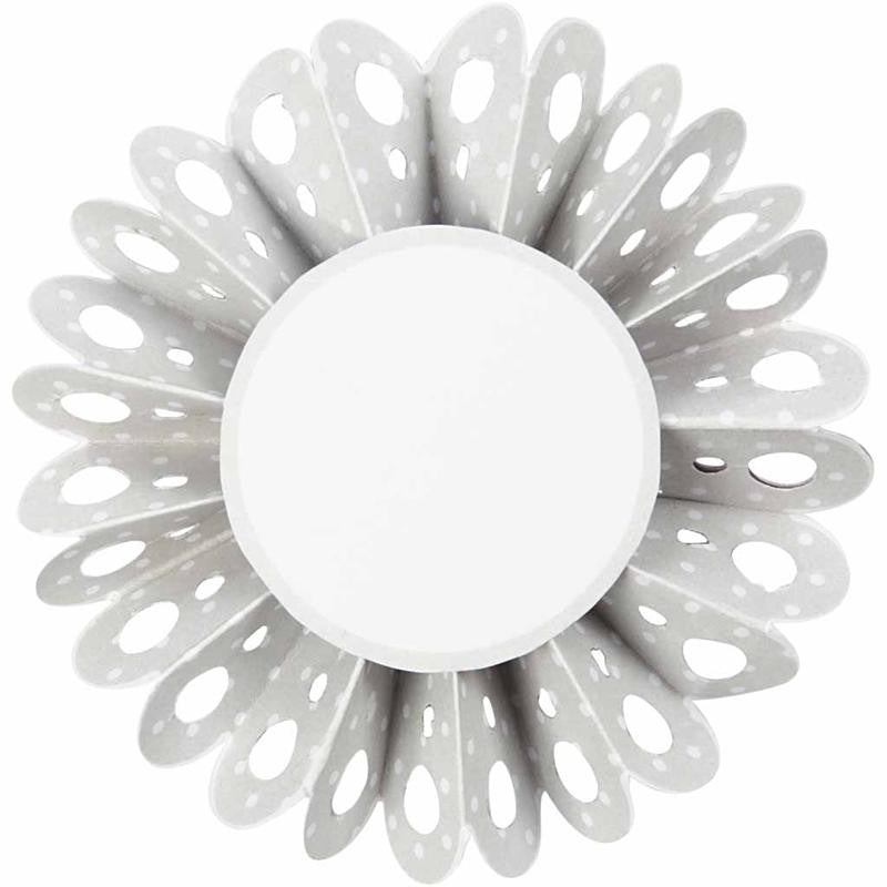 Paper Rosettes, dia. 8 cm, 160 g, 6 pc/ 1 pack [HOB-25680]