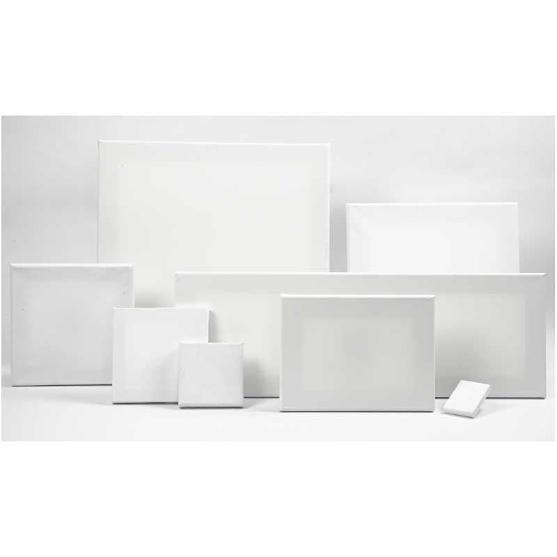 Canvas, D. 1.6 cm, size 10x10 cm, 360 g, white, 10 pc/ 1 pack [HOB-25700]