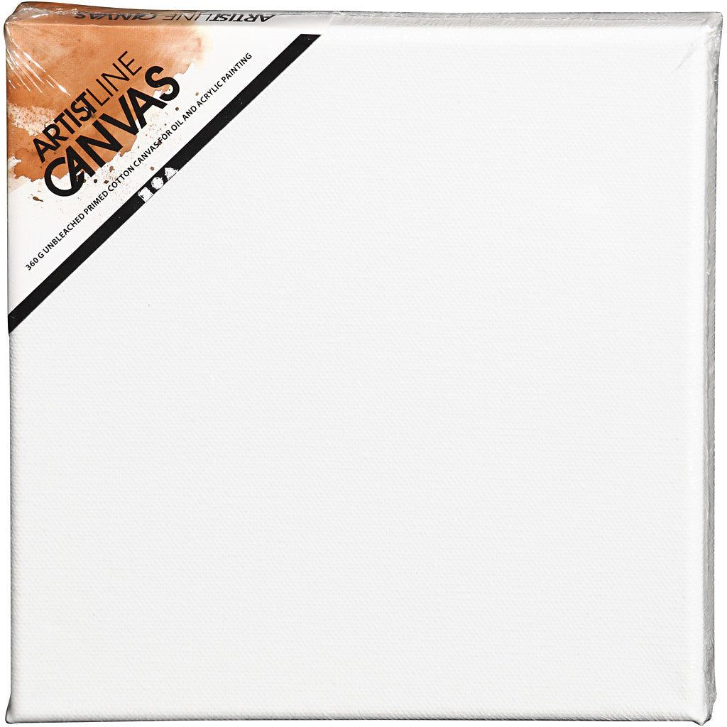 Canvas, D. 1.6 cm, size 20x20 cm, 360 g, white, 1 pc [HOB-257020]