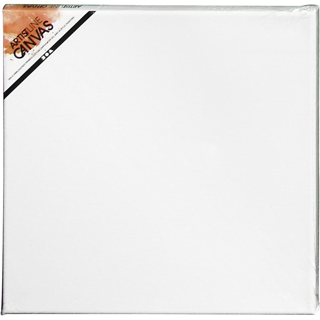 Canvas, D. 1.6 cm, size 30x30 cm, 360 g, white, 10 pc/ 1 pack [HOB-25705]