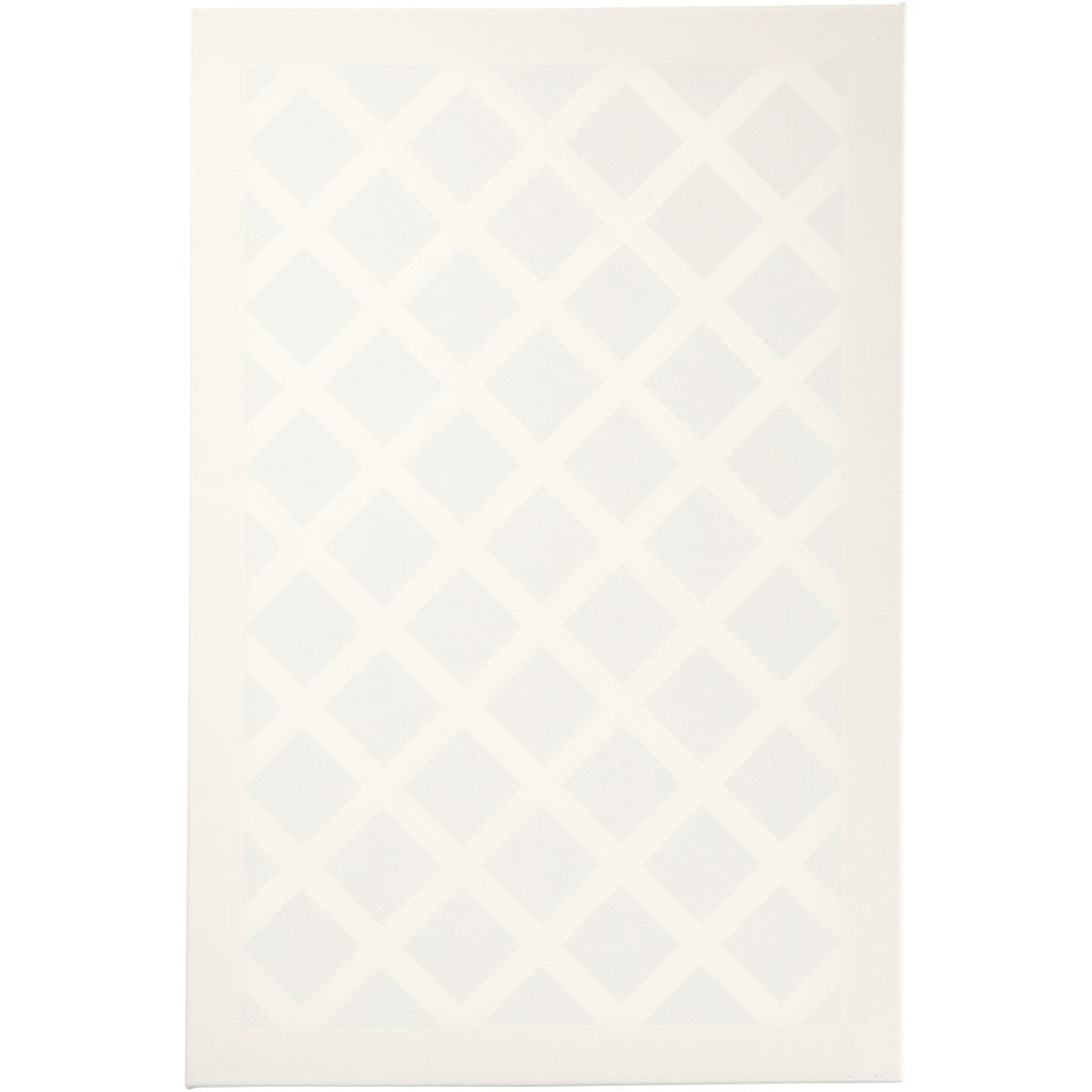 Canvas, D. 1,7 cm, size 40x60 cm, 360 g, white, 1 pc [HOB-25730]
