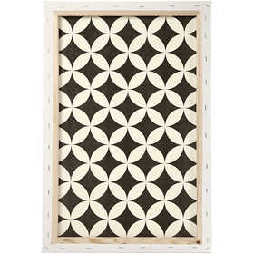 Canvas, D. 1,7 cm, size 40x60 cm, 360 g, white, 1 pc [HOB-25731]
