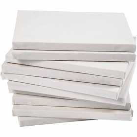 Canvas, D. 1,6 cm, A4, size 21x29,7 cm, 280 g, white, 40 pc/ 1 pack [HOB-25737]