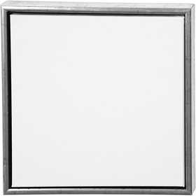 Canvas with Wooden Frame, size 40x40 cm, 360 g, antique silver, white, 1 pc [HOB-25757]