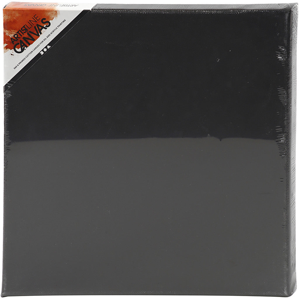 Canvas, size 30x30x1,6 cm, 360 g, black, 1 pc [HOB-257640]