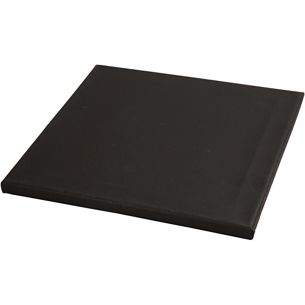 Canvas, D. 1,6 cm, size 30x30 cm, 360 g, black, white, 10 pc/ 1 pack [HOB-25764]