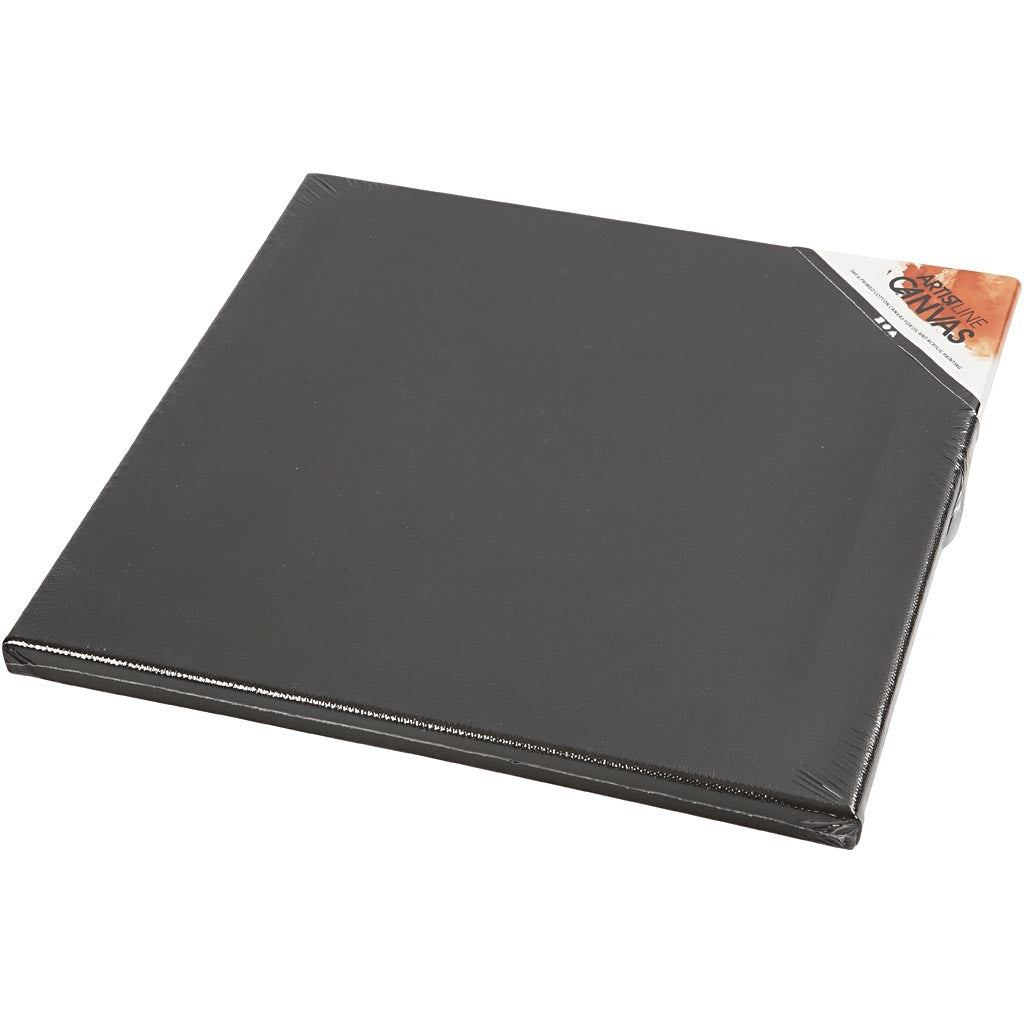 Canvas, D. 1,6 cm, size 30x30 cm, 360 g, black, white, 10 pc/ 1 pack [HOB-25764]