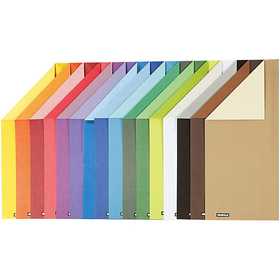 Color Bar Paper, A4, sheet 210x297 mm, 100 g, 16 ass sheets/ 1 pack [HOB-25820]