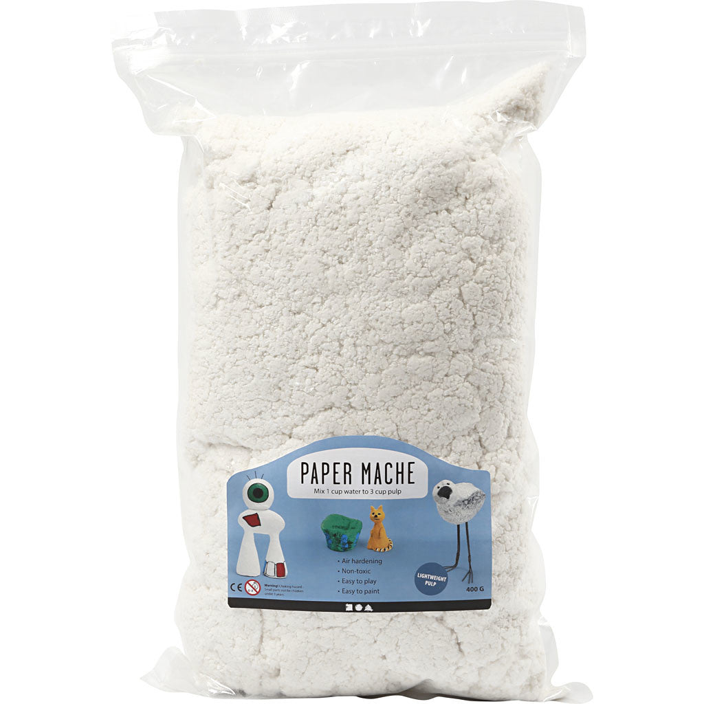 Papier-Maché Pulp, 400 g/ 1 bag [HOB-263550]