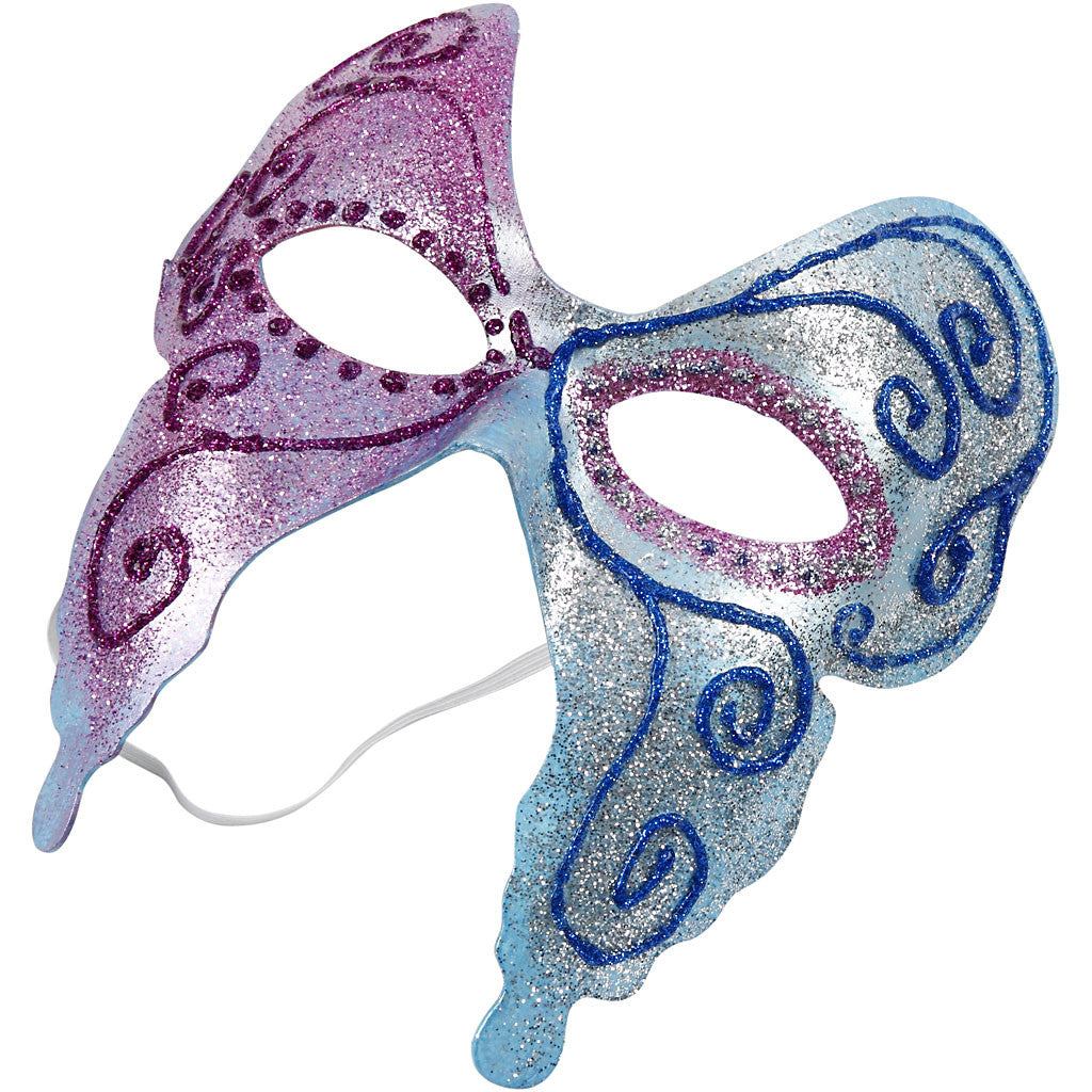Masks, H: 10-20 cm, W: 18-20 cm, white, 3x4 pc/ 1 pack [HOB-26356]