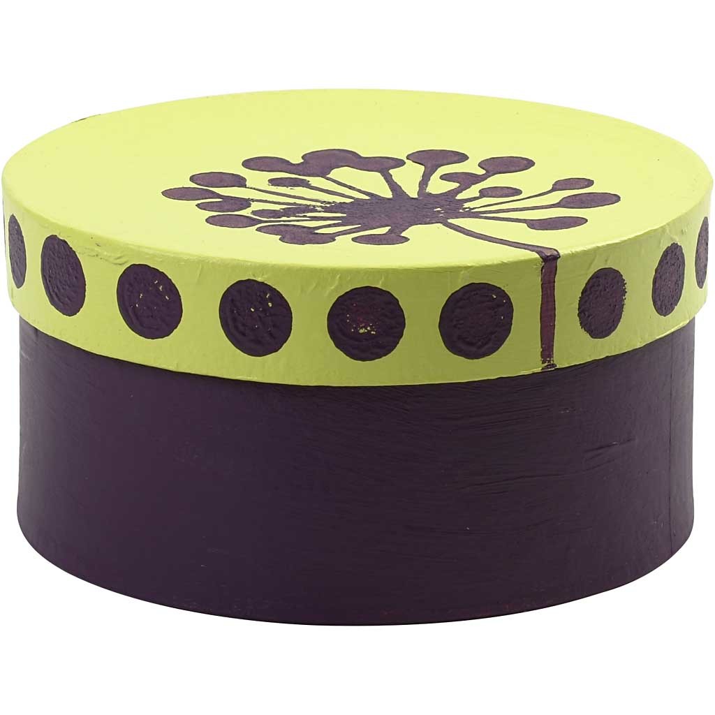 Round Boxes, H: 5+6,5+7,5 cm, dia. 10+13+16 cm, 3 pc/ 1 set [HOB-263700]