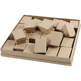 Boxes, H: 3,5 cm, size 5x7 cm, 24 pc/ 1 pack [HOB-26489]