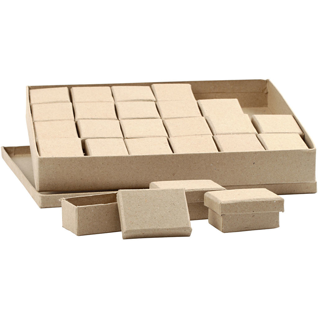 Boxes, H: 3,5 cm, size 5x7 cm, 24 pc/ 1 pack [HOB-26489]