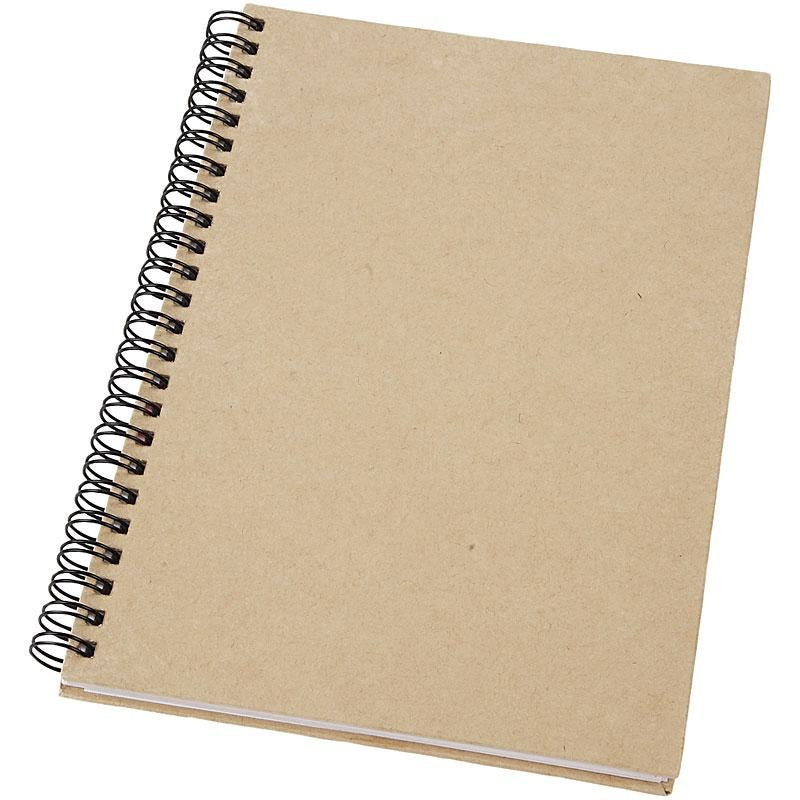 Spiral Bound Notebook, A5, sheet 148x210 mm, 60 g, brown, 1 pc [HOB-265540]