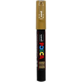 Posca Marker, no. PC-1M, line 0,7 mm, extra-fine, gold, 1 pc [HOB-273810]