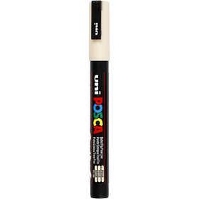 Posca Marker, no. PC-3M, line 0,9-1,3 mm, fine, beige, 1 pc [HOB-274088]