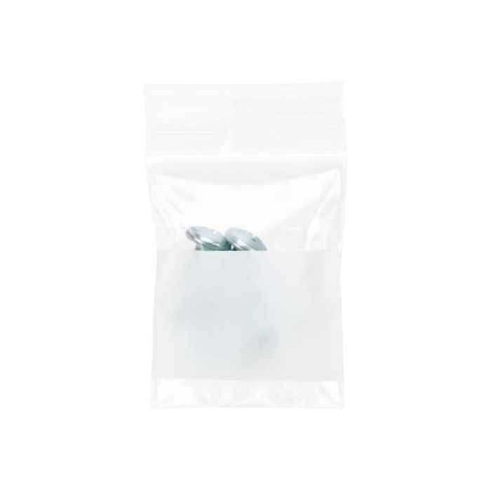 Grip Seal Bags with Write-on-Panel 4x5cm PE 50 micron (100 pieces) [2WE1H2]