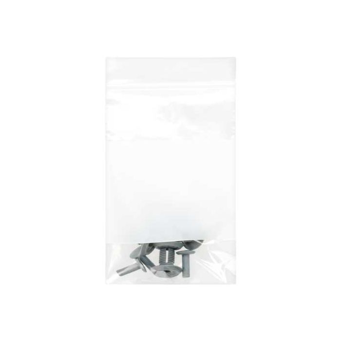 Grip Seal Bags with Write-on-Panel 7.5x12.5cm PE 50 micron (100 pieces) [2WE35]