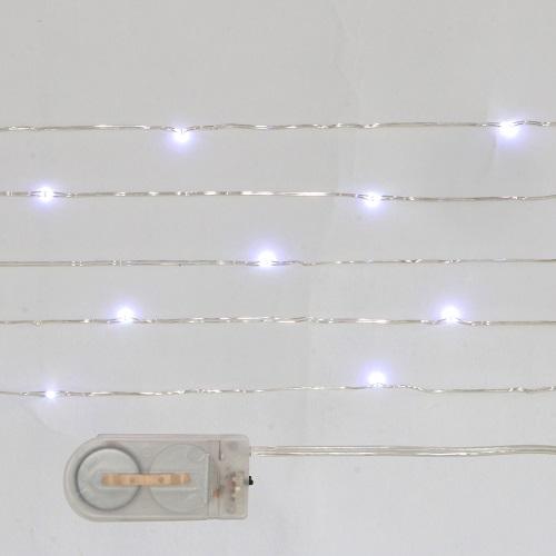 Copper LED light 20 LED Clear White on 2xCR2032 (1 pc)