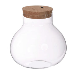 Terrarium w. cork w. accu w. usb-c plug Ø20,5 h.20 cm (1 pcs) [IFS-30189]