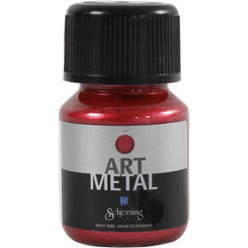 Craft Paint Metallic, lava red(5112), 30 ml/ 1 bottle [HOB-307150]