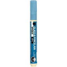 Glass and Porcelain Marker, line 2-4 mm, opaque, light blue, 1 pc [HOB-31329]