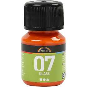 A-Color Glass Paint, orange, 30 ml/ 1 bottle [HOB-31387]