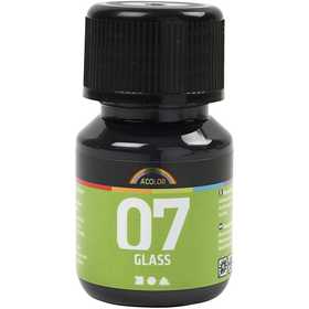A-Color Glass Paint, black, 30 ml/ 1 bottle [HOB-31394]