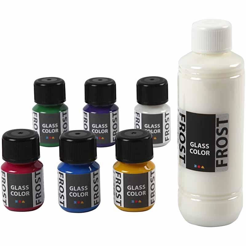 Glass Color Frost, assorted colours, 6x30 ml/ 1 pack [HOB-31760]