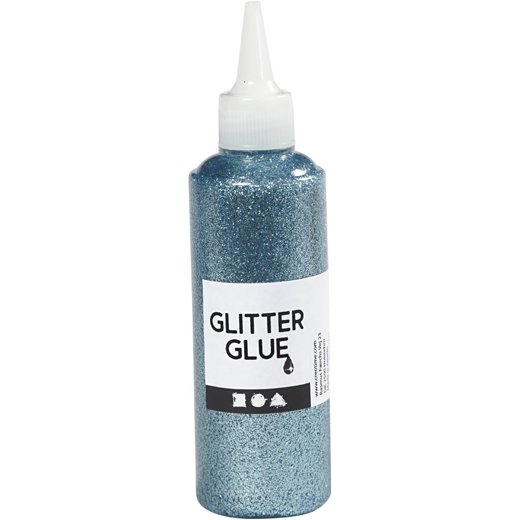 Glitter Glue, light blue, 118 ml/ 1 bottle