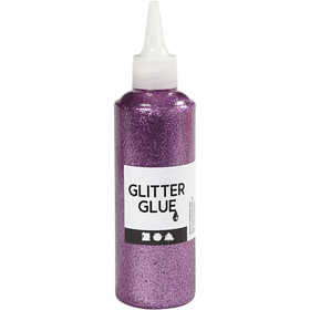 Glitter Glue, purple, 118 ml/ 1 bottle [HOB-31827]