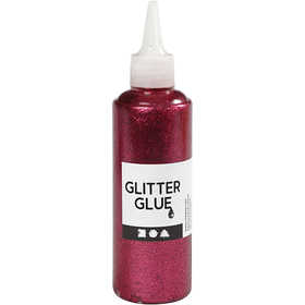 Glitter Glue, pink, 118 ml/ 1 bottle [HOB-31828]