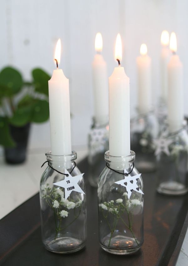 Candle tapered White 11cm tall (set of 7 pcs) [IFS-32167]