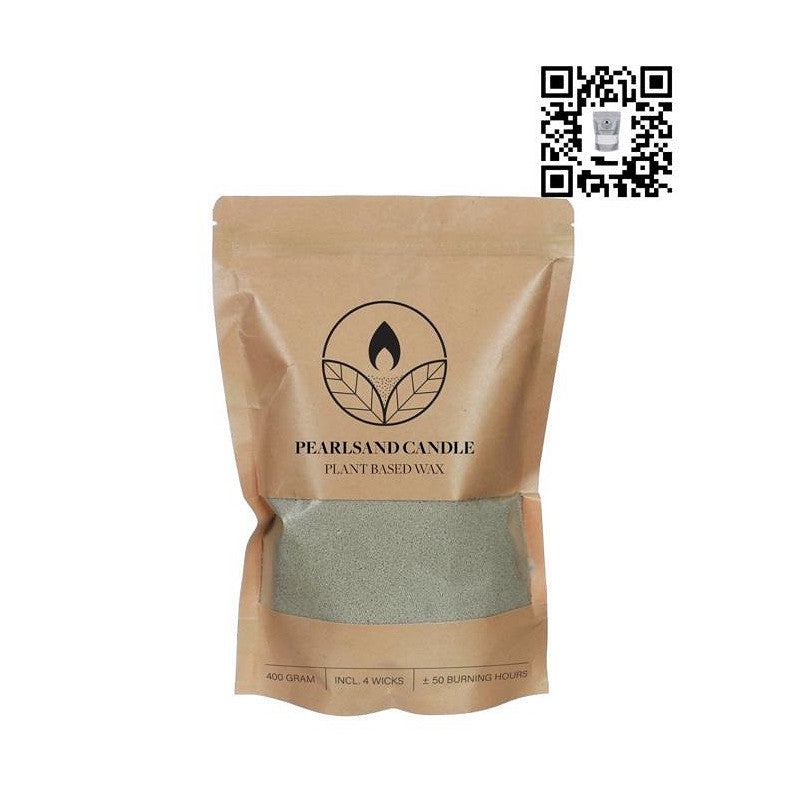 Pearlsand Candle 400gr Light Green (6 pcs) [IFS-32725]
