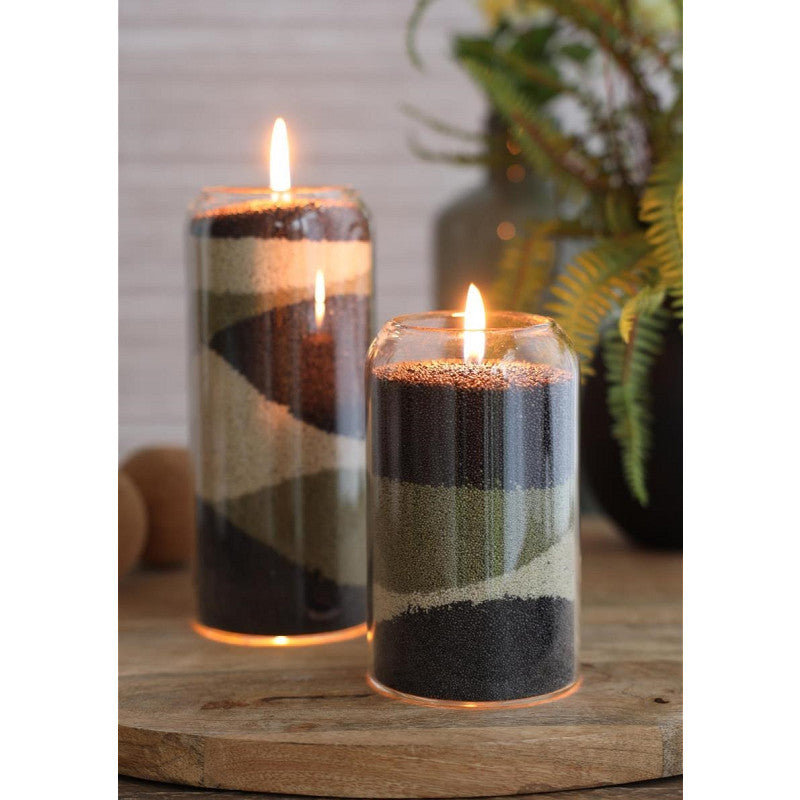 Pearlsand Candle 400gr Black (6 pcs) [IFS-32728]