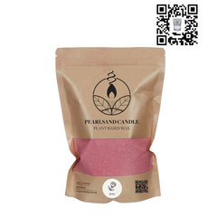 Pearlsand Scented Candle 400gr Rose (6 pcs) [IFS-32914]