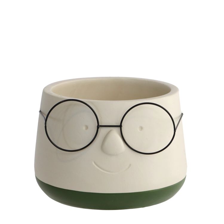 Pot with glasses Ø16 h: 11,5 cm (3 Pcs) [IFS-33095]