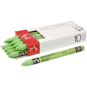 CARAN D’ACHE Neocolor I Crayons, L: 10 cm, thickness 8,5 mm, yellow green (230), 10 pc/ 1 pack [HOB-34034]