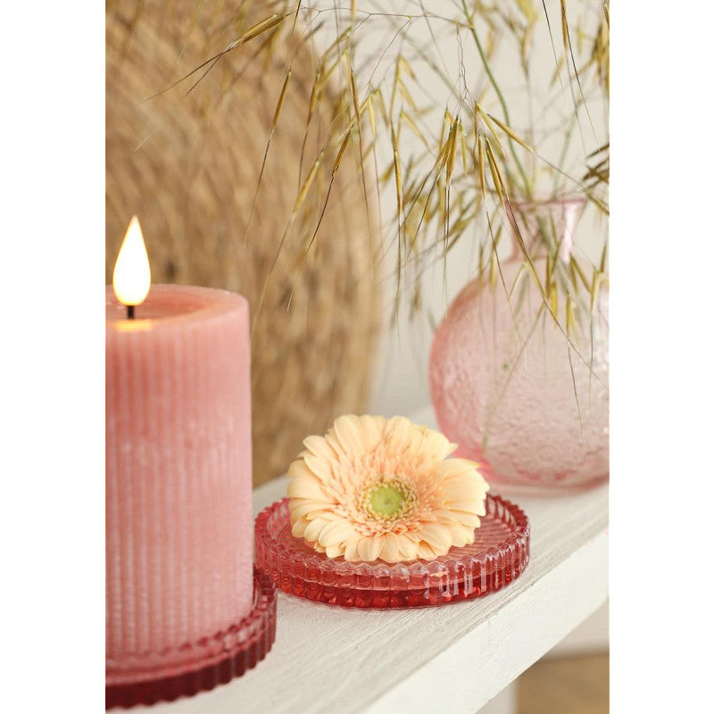 Glass Dishes Kate Ø10 h.6,5 cm Pink Set 4 (6 pcs) [IFS-34101]