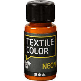 Textile Color, neon orange, 50 ml/ 1 bottle [HOB-342130]