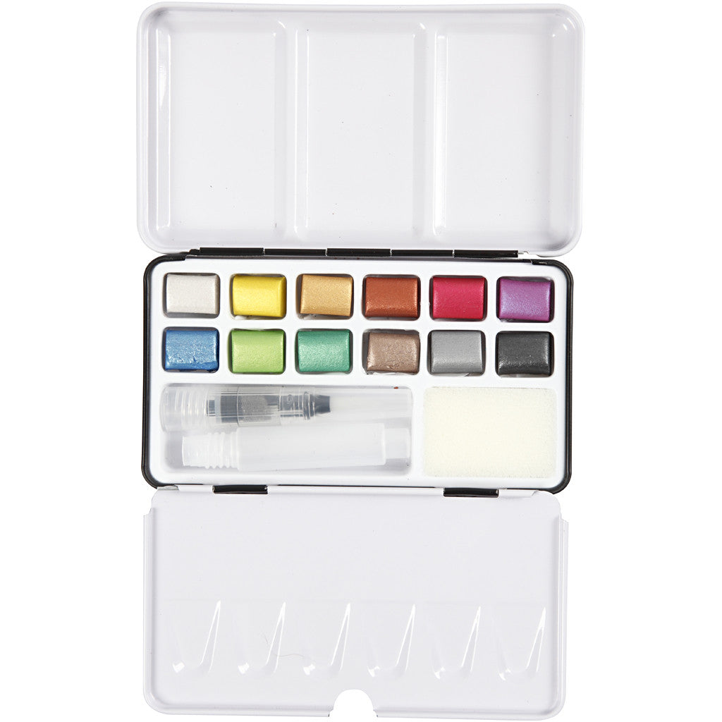 Art Watercolour, metallic colours, 12 colour/ 1 pack [HOB-34246]