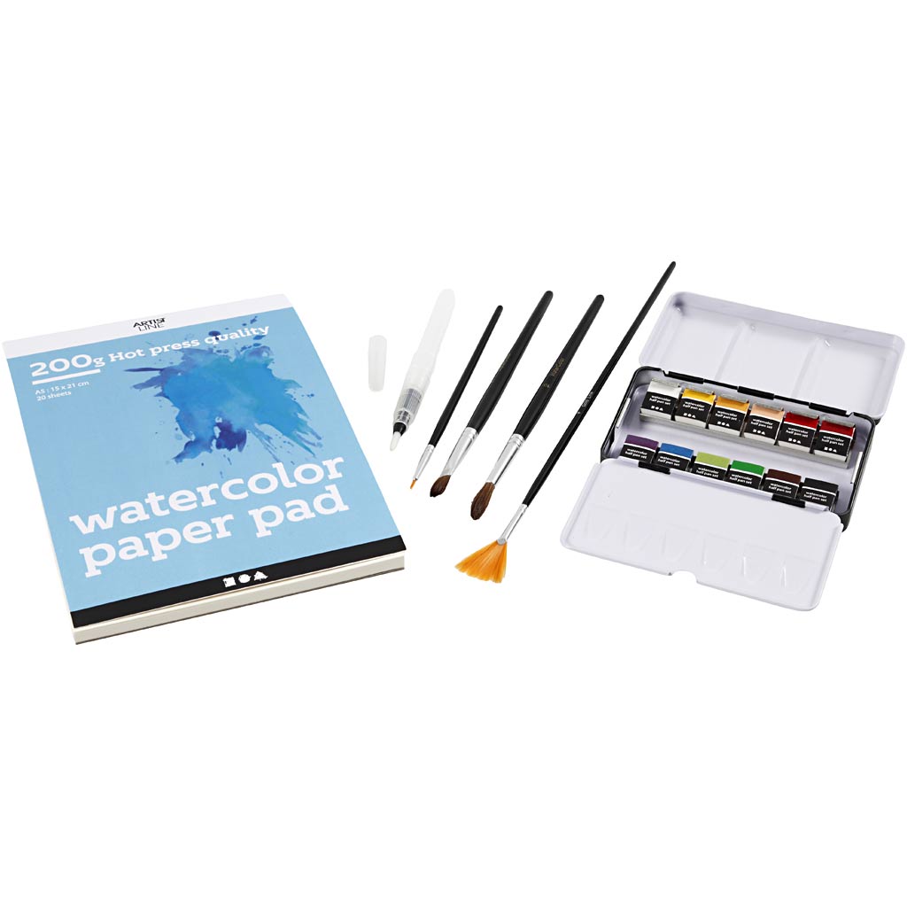 Starter Craft Kit Watercolours, 1 pack [HOB-34249]