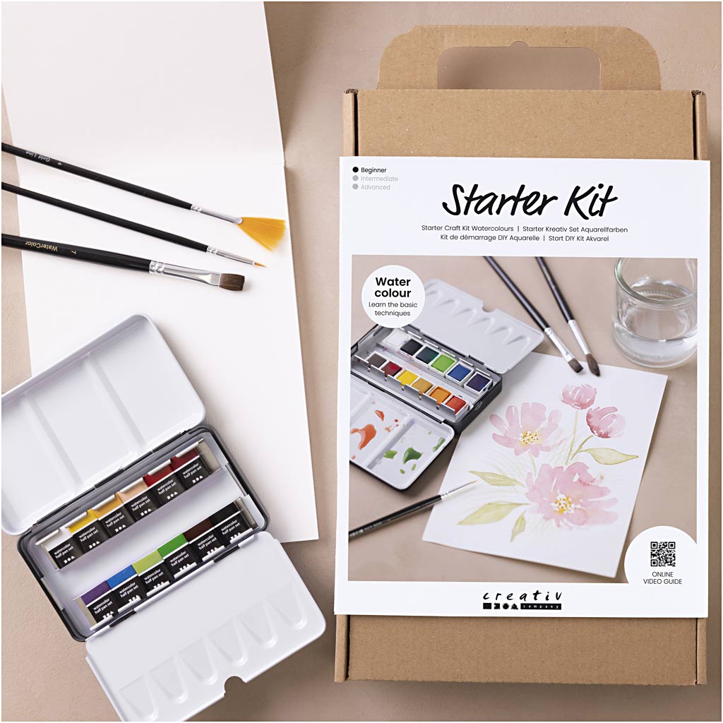 Starter Craft Kit Watercolours, 1 pack [HOB-34249]