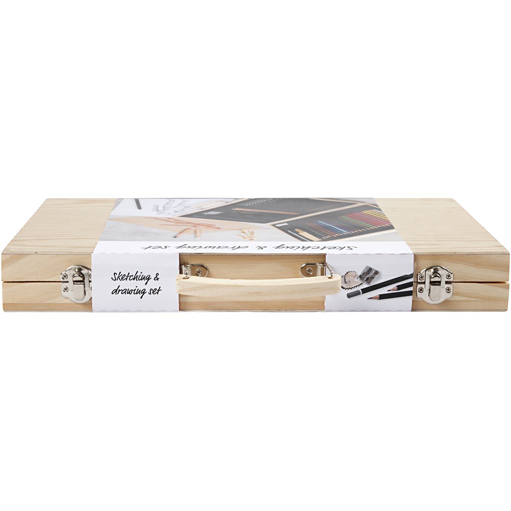 Sketch and drawing set, assorted colours, 1 pc [HOB-34299]