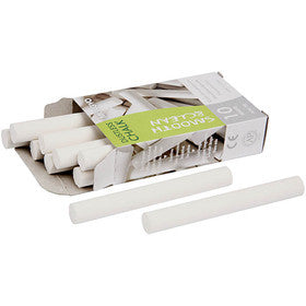 Chalkboard Chalk, L: 8 cm, dia. 10 mm, white, 10x10 pc/ 1 pack [HOB-34475]