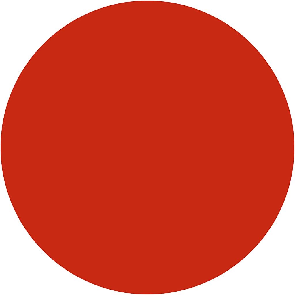 Watercolours, H: 16 mm, dia. 44 mm, red, 6 pc/ 1 pack [HOB-34481]