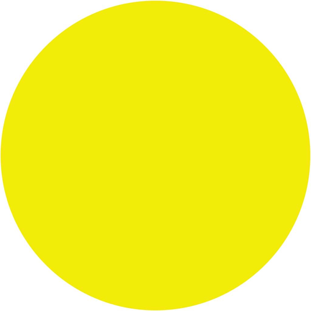 Watercolours, H: 16 mm, dia. 44 mm, yellow, 6 pc/ 1 pack [HOB-34484]