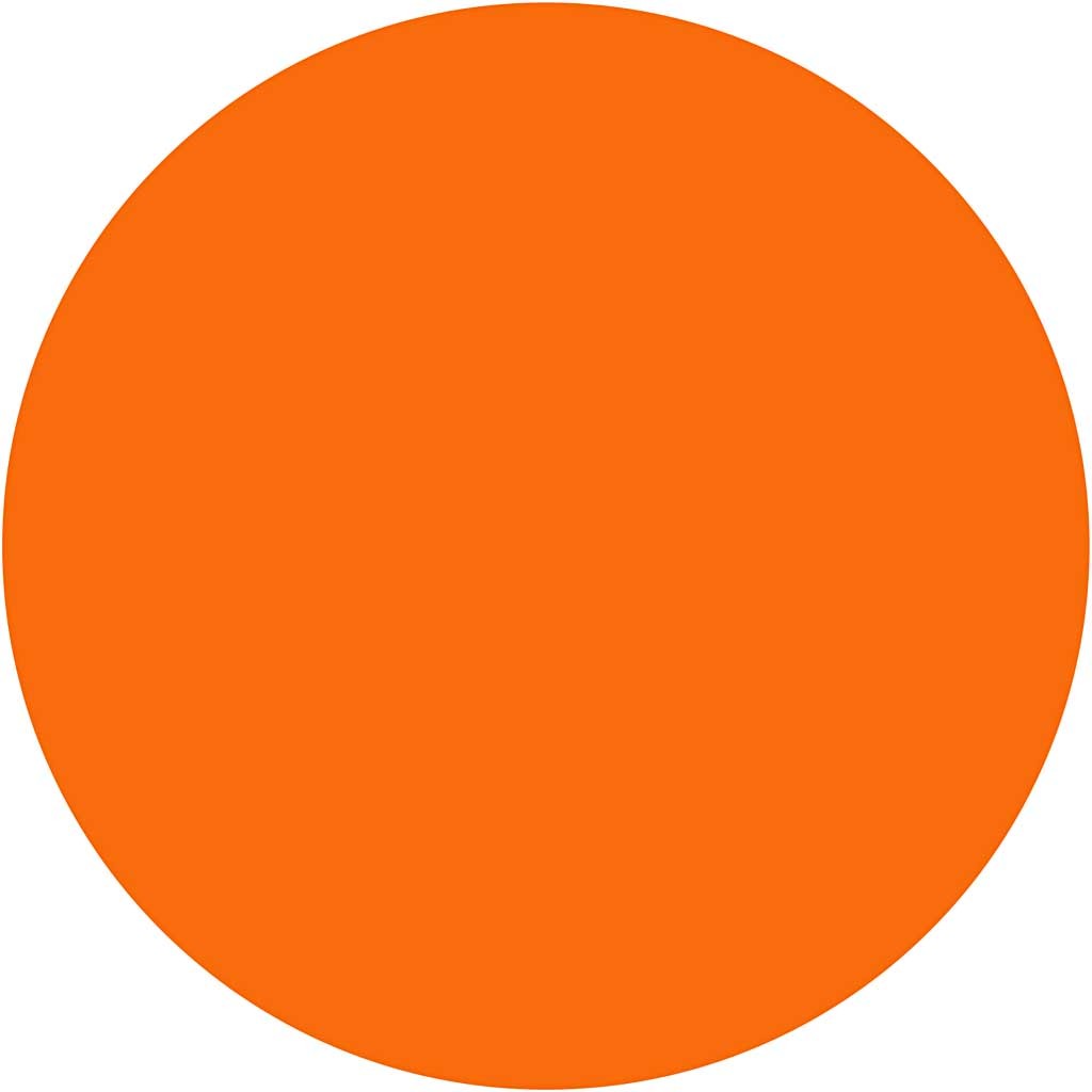 Watercolours, H: 16 mm, dia. 44 mm, orange, 6 pc/ 1 pack [HOB-34489]