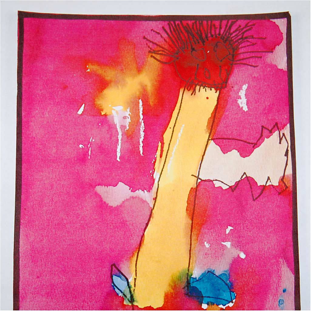 Watercolours, H: 16 mm, dia. 44 mm, assorted colours, 1 set [HOB-34499]